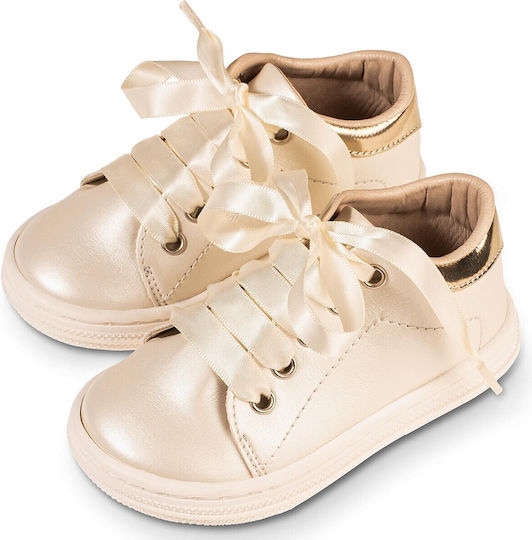 Babywalker Бебешки Кожени Маратонки Екрю