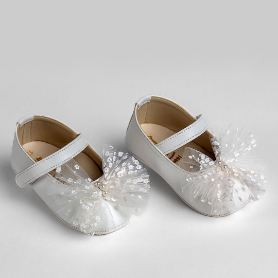 Ever Kid Taufschuhe für Mädchen Weiche Sohle Ecru
