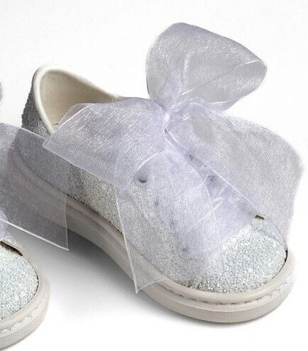 Ever Kid Βαπτιστικά Δερμάτινα Sneakers Λευκά