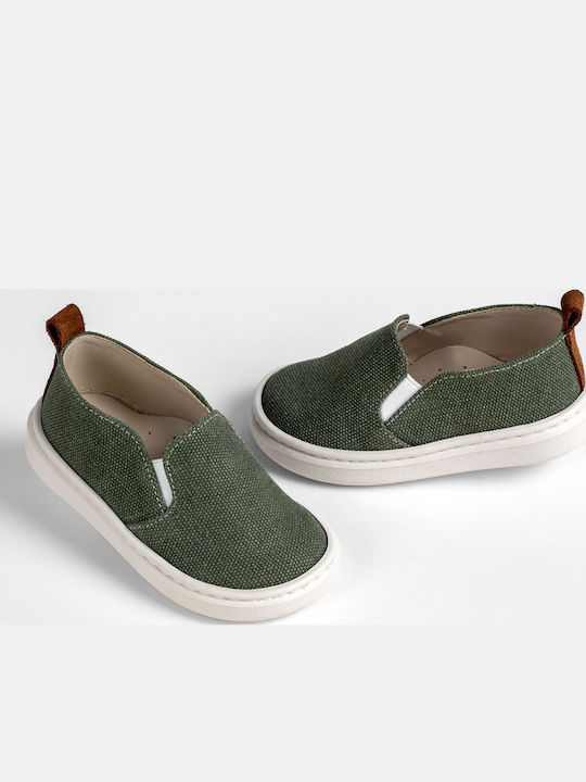 Ever Kid Espadrile boteza din piele Verzi