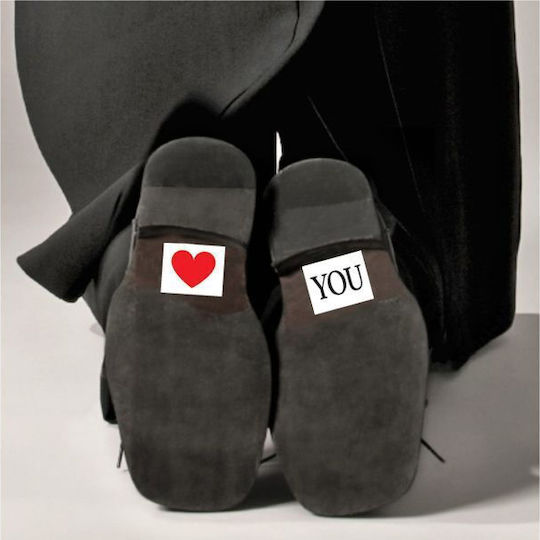 Autocolante pentru pantofi "Heart You" 2 bucăți