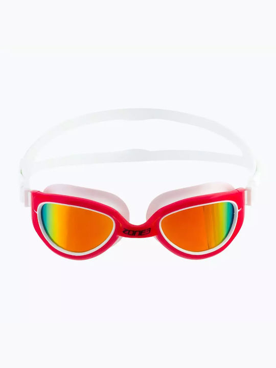 Zone3 Attack Red White Swimming Goggles Zone3 Attack Red White Swimming Goggles