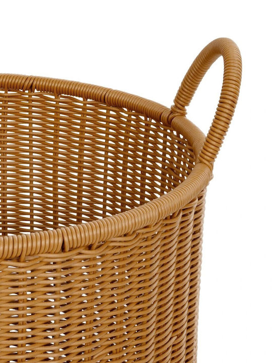 GloboStar Torino Κασπώ Rattan Μπεζ 37x37x52εκ.