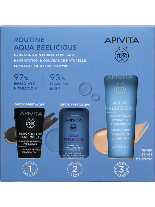 Apivita Aqua Beelicious Комплект за грижа за кожата за Хидратация & Блясък Apivita Aqua Beelicious Комплект за грижа за кожата за Хидратация & Блясък