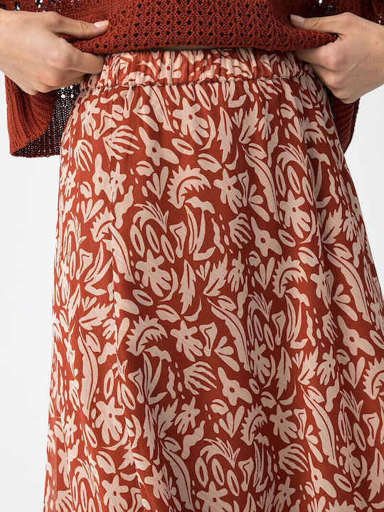 High-waisted Maxi Skirt Floral Floral