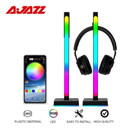 Ajazz Abl190 Επιτραπέζια Βάση Ακουστικών Φωτισμό Led 2τμχ Λευκό