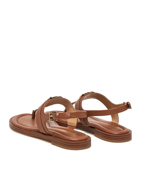 Women's Flat Sandals in Brown Color