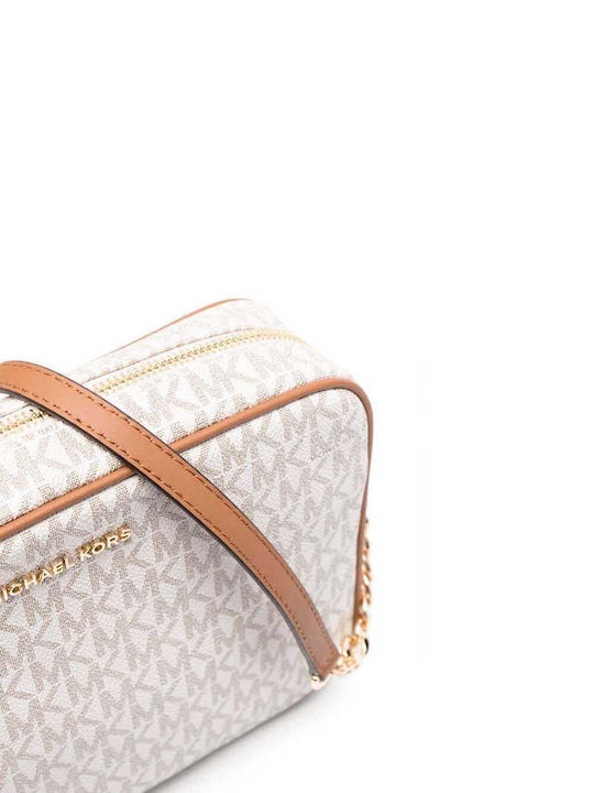 Leather Women's Bag Crossbody Beige