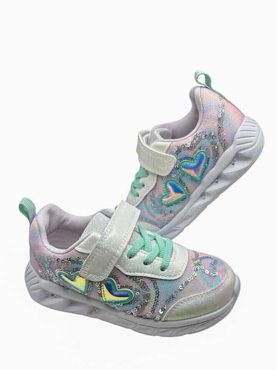 Kids Sneakers Anatomic with Scratch & Lights Pink