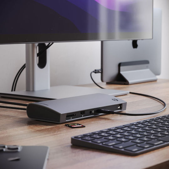 Alogic Thunderbolt 4 Докинг станция с 4K PD Ethernet Сребрист (TB4D3TB)