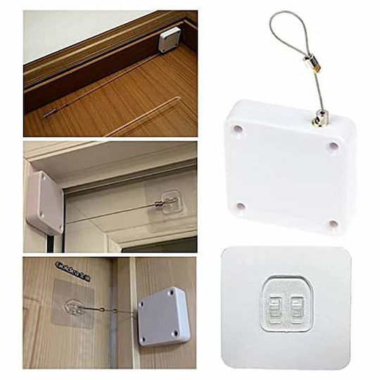 Automatic Lock Siks Steel Cable P12 Doors Windows Power 1200n White