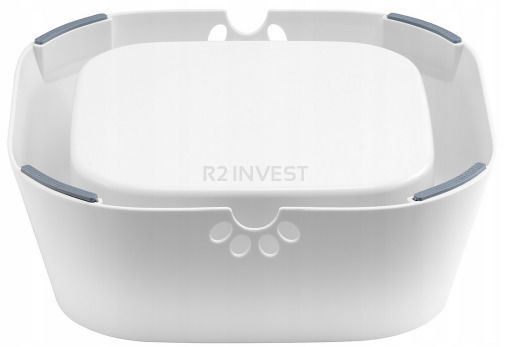 SPM SPM Food and Water Bowl for Dog and Cat from ABS Plastic 1L 22.5x22.5x7.8 cm