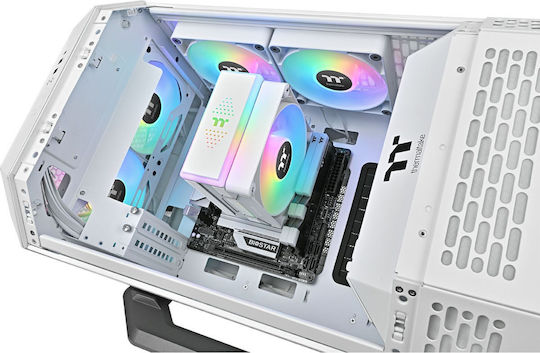 Thermaltake Astria 200 ARGB Ψύκτρα Επεξεργαστή για Socket AM4/AM5/1200/115x/1700 Snow White