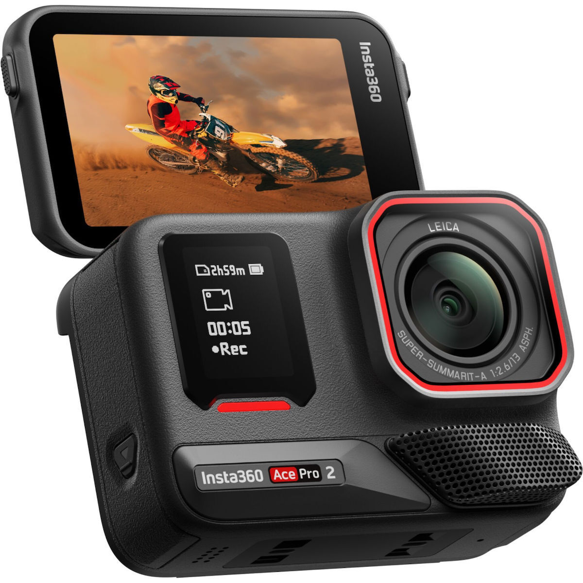 Insta360 Ace Pro 2 Action Camera 8K Υποβρύχια Standard Bundle με Οθόνη Αφής 2.4
