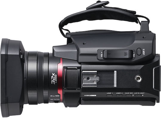 Panasonic Βιντεοκάμερα HC-X1200E @ 60fps Αισθητήρας CMOS Αποθήκευση σε Κάρτα Μνήμης με Οθόνη 3.5" και HDMI