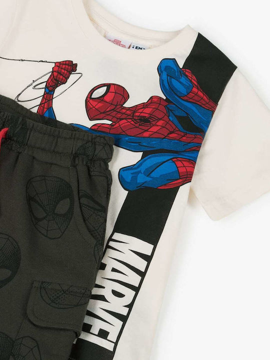 Kids' Set with Shorts Summer 2pcs Ecru