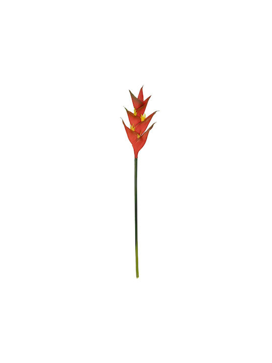 Globostar Artificial Garden Red Bird of Paradise Decorative Branch 21398 Y90cm