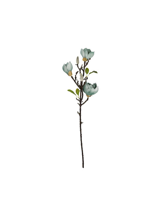 Globostar Artificial Garden Blue Magnolia Branch 21418 Τεχνητό Διακοσμητικό Κλαδί Μπλε Μαγνόλια Y72cm