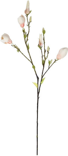 Globostar Artificial Decorative Champagne Magnolia Branch 21423 Y100cm