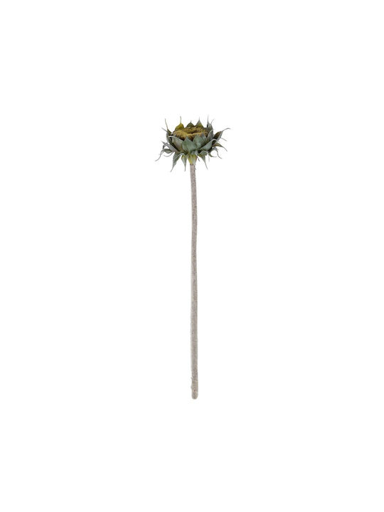 Globostar Artificial Garden Green Sunflower Branch 21378 Τεχνητό Διακοσμητικό Κλαδί Ηλιοτρόπιο Πράσινο Y60cm