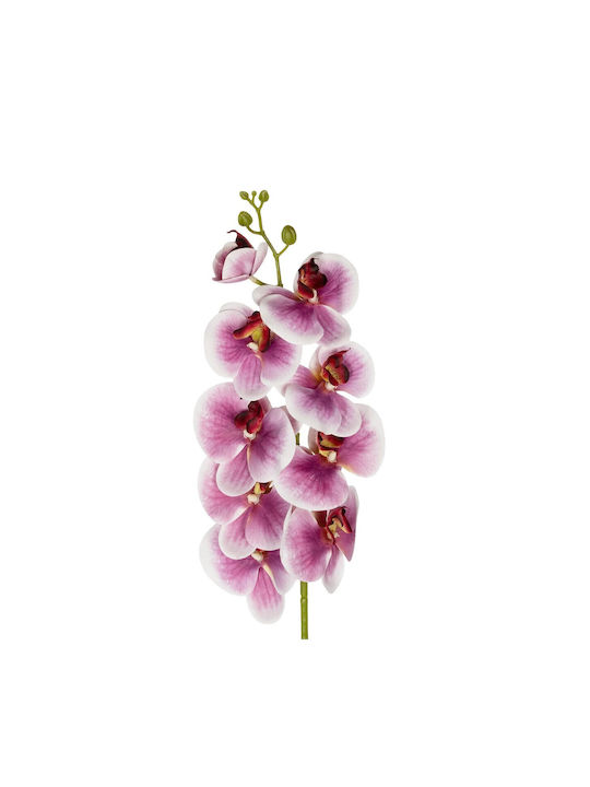 Globostar Artificial Decorative Pink Orchid Branch 21407 Y95cm