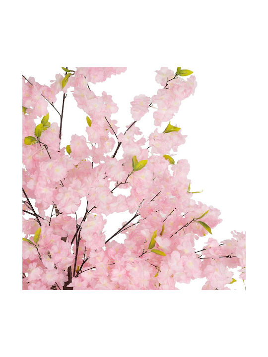 Globostar Artificial Garden Pink Cherry Blossom Tree 20678 Decorative Artificial Tree Pink Cherry Blossom H200cm