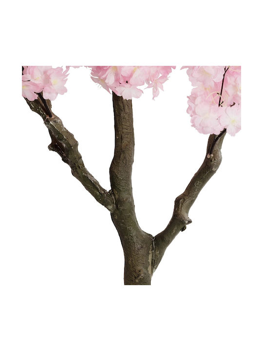 Globostar Artificial Garden Pink Cherry Blossom Tree 20678 Decorative Artificial Tree Pink Cherry Blossom H200cm