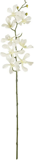 Globostar Artificial Decorative Branch White Orchid Y82cm 21409 Globostar Artificial Decorative Branch White Orchid Y82cm 21409