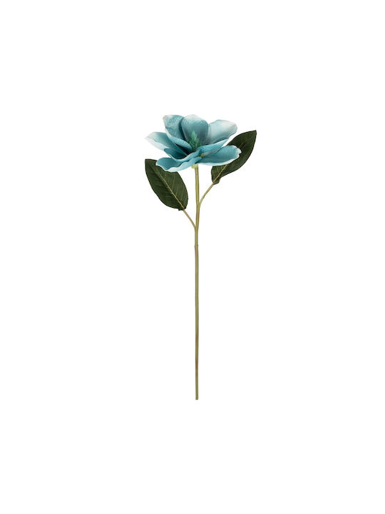 Globostar Artificial Garden Blue Magnolia Branch 21425 Τεχνητό Διακοσμητικό Κλαδί Μπλε Μαγνόλια Y80cm