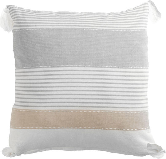 Douceur d'Intérieur Sofa Cushion Iliade Douceur Made from 100% Cotton Grey 1608224 40x40cm