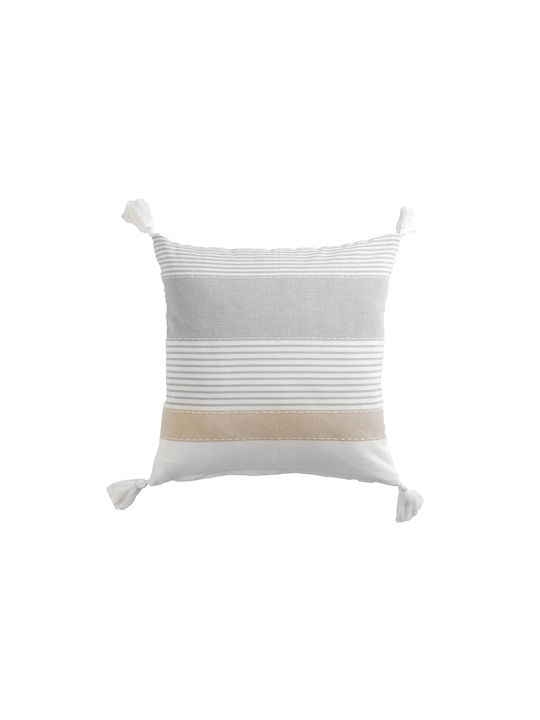 Douceur d'Intérieur Sofa Cushion Iliade Douceur Made from 100% Cotton Grey 1608224 40x40cm