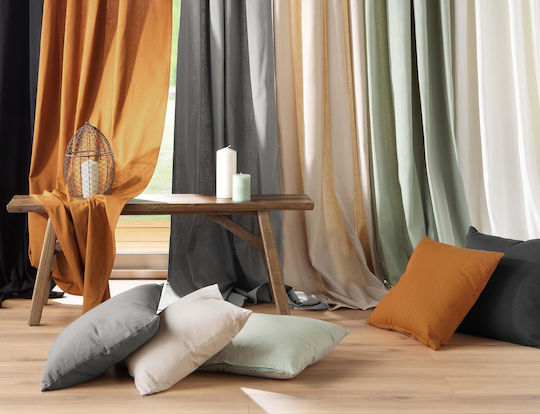 Douceur d'Intérieur Μαξιλάρι Καναπέ Twily Black 30x50εκ.
