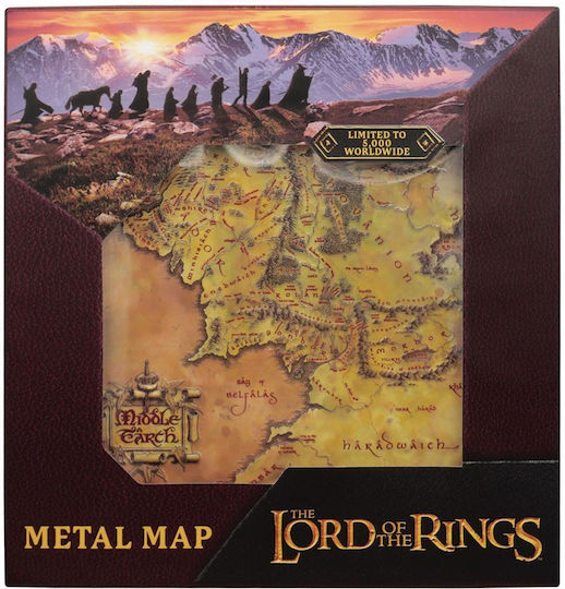 Lord Rings Metal Map Limited Edition