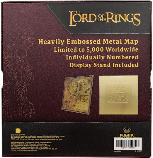 Lord Rings Metal Map Limited Edition
