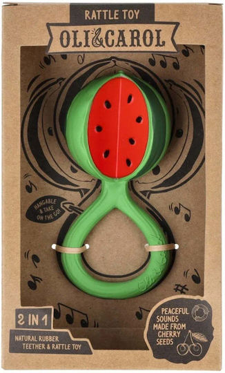 Oli&Carol Watermelon Teething Rattle Teethers from Rubber for 3 m+