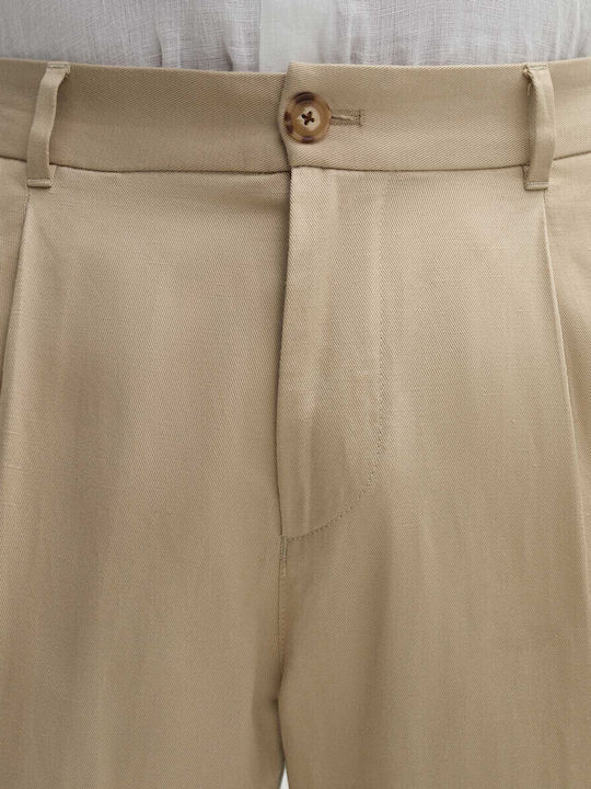 Lester Men's Trousers Chinos Elastic Beige
