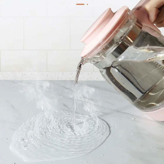 Siks Self-adhesive Film Kitchen Protection Water-resistant White Marble Appearance 60 X 200 Cm