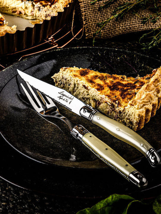 Laguiole Pearl Μαχαίρια Steak από Ανοξείδωτο Ατσάλι 6τμχ