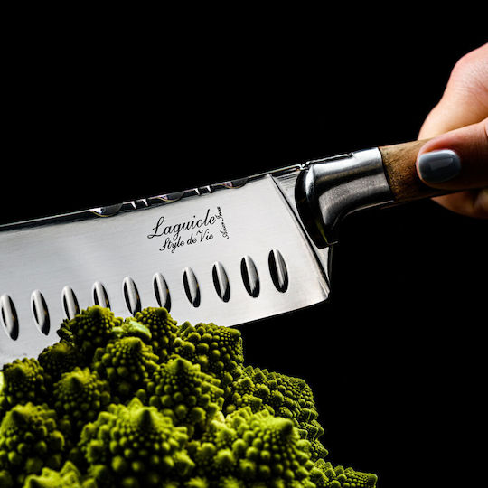 Laguiole Cuit Luxury Line Santoku Messer aus Rostfreiem Stahl