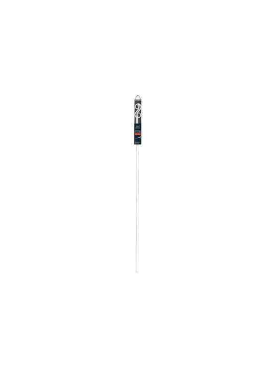 Douceur d'Intérieur Ausziehbar Metallisch Vorhangstange Arabesque Einfach Φ19mm 210-120cm White
