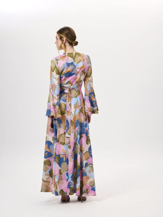 Summer Maxi Wrap Printed Dress