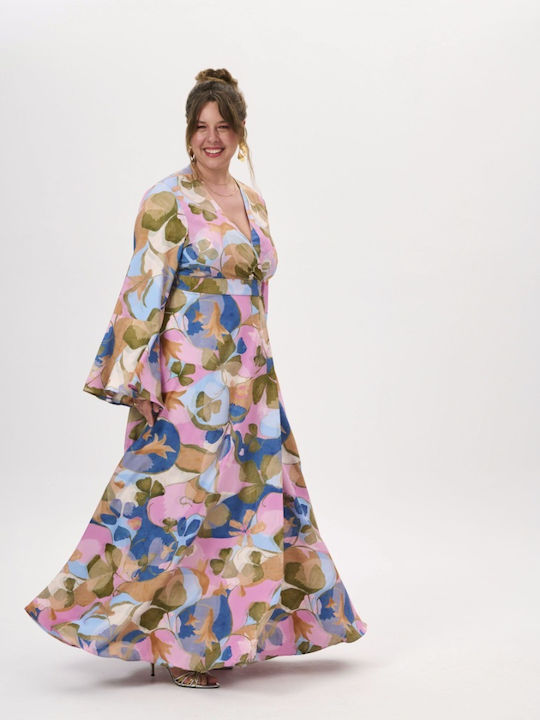 Summer Maxi Wrap Printed Dress