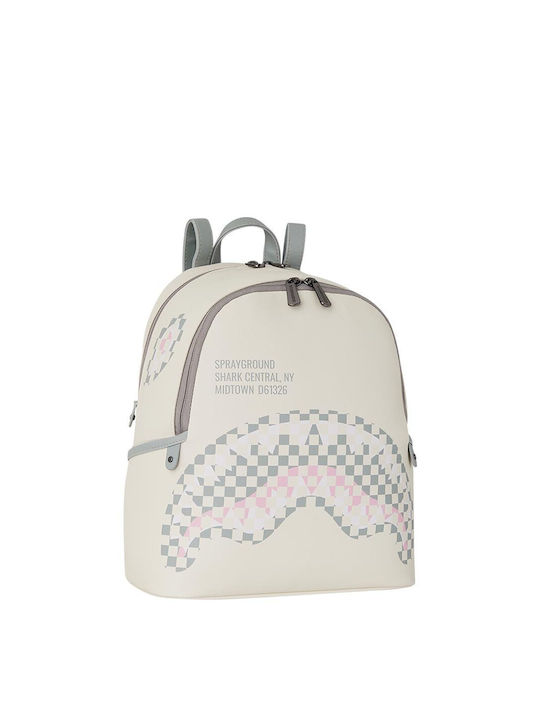 Sprayground School Bag Backpack Junior High-High School Beige with Water Bottle Holder