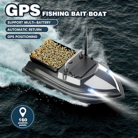 Barcă Plantat Nădit Momit Iuni U06 GPS 5200mAh 500m 2kg 10km/h Telecomandă 2.4GHz