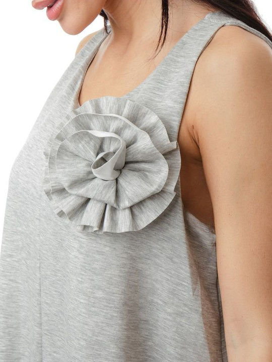 Women's Sleeveless One-piece Suit Grey