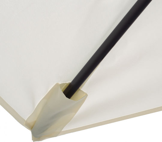 Umbrelă Pătrată Din Aluminiu Cambell Bej / Gri 1.8x2.7xÎnălțime2.53m