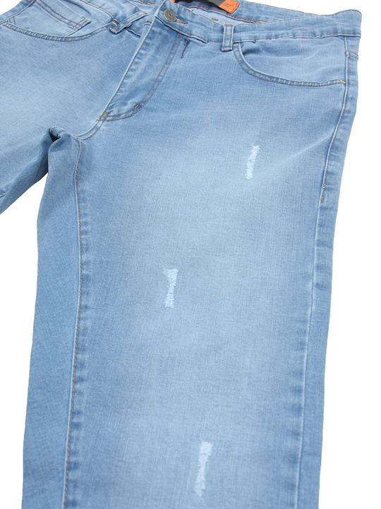 Herren Jeanshose Elastisch Blau