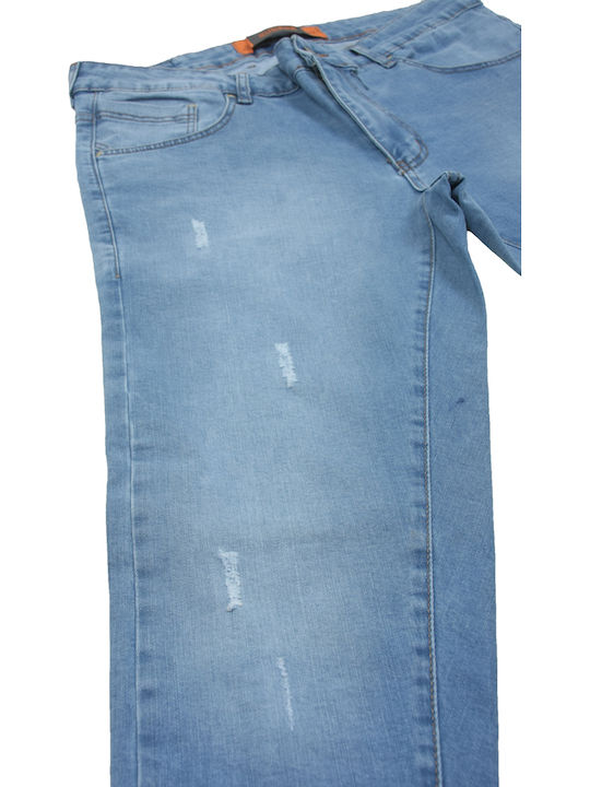 Herren Jeanshose Elastisch Blau