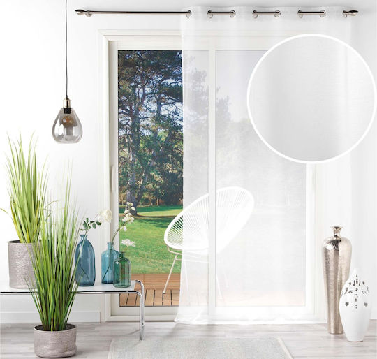 Douceur d'Intérieur Vorhang mit Grommet Weiß 140x240cm