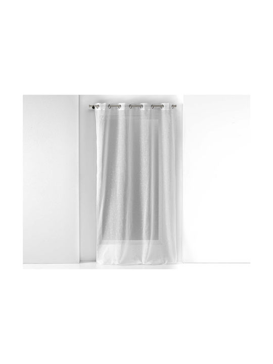 Douceur d'Intérieur Κουρτίνα με Τρουκς Λευκή 140x240εκ.
